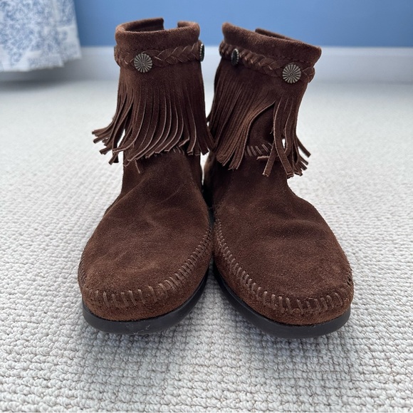 Minnetonka suede fringe booties NWOB - Picture 6 of 8